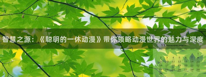 age动漫omofun：智慧之源：《聪明的一休动漫》带你领略动漫世界的魅力与深度
